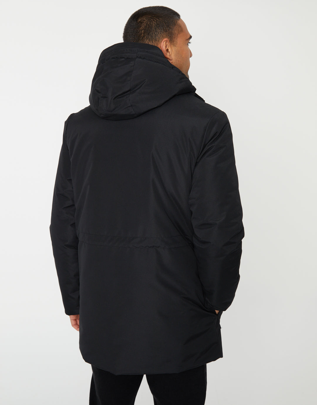 Black Utility Hooded Jacket