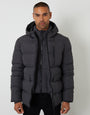 Slate Grey Showerproof Double Layer Puffer Jacket