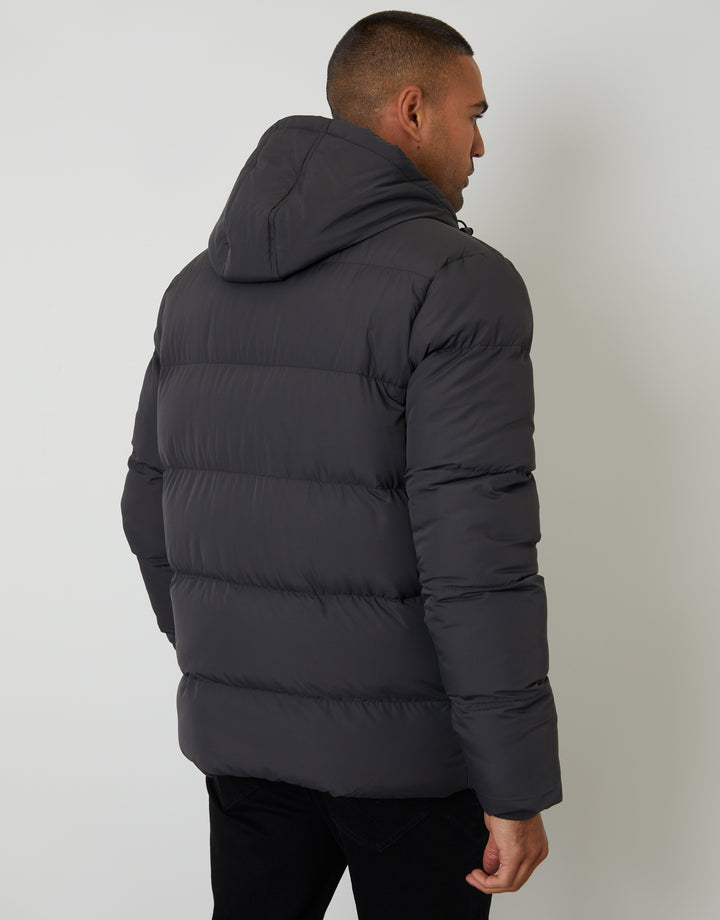Slate Grey Showerproof Double Layer Puffer Jacket