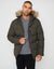 Khaki Green Showerproof Padded Parka Jacket