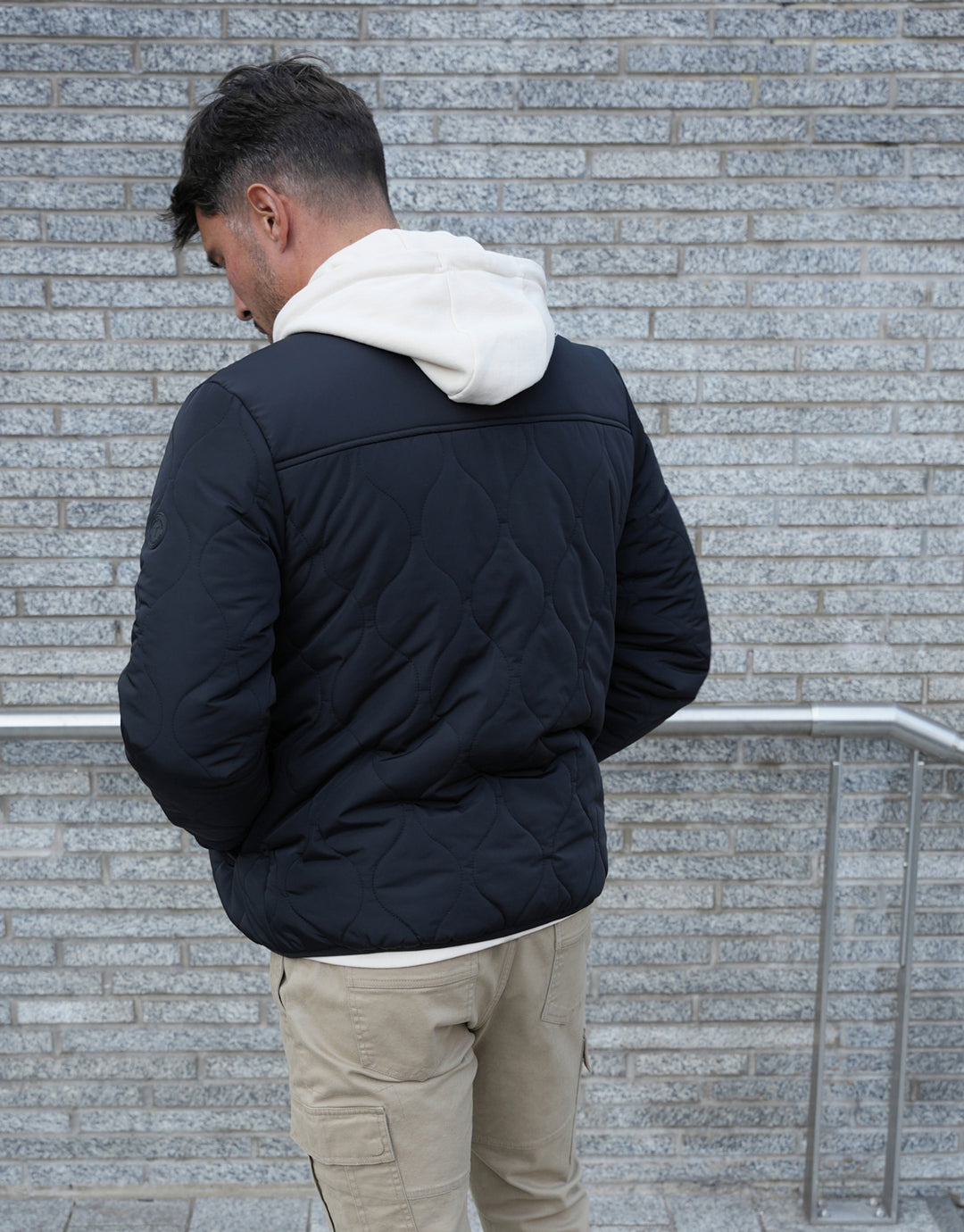 Black Onion Quilted Bomber Jacket