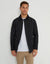 Black Showerproof Diamond Quilted Collared Jacket