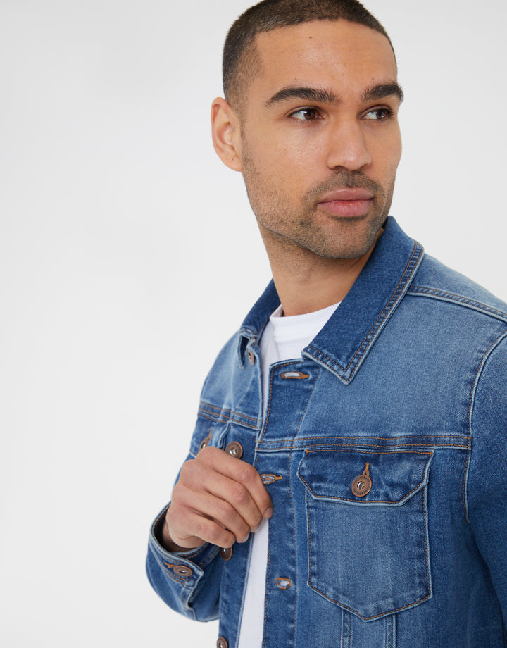 Mid Wash Denim Jacket