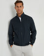 Navy Showerproof Harrington Jacket