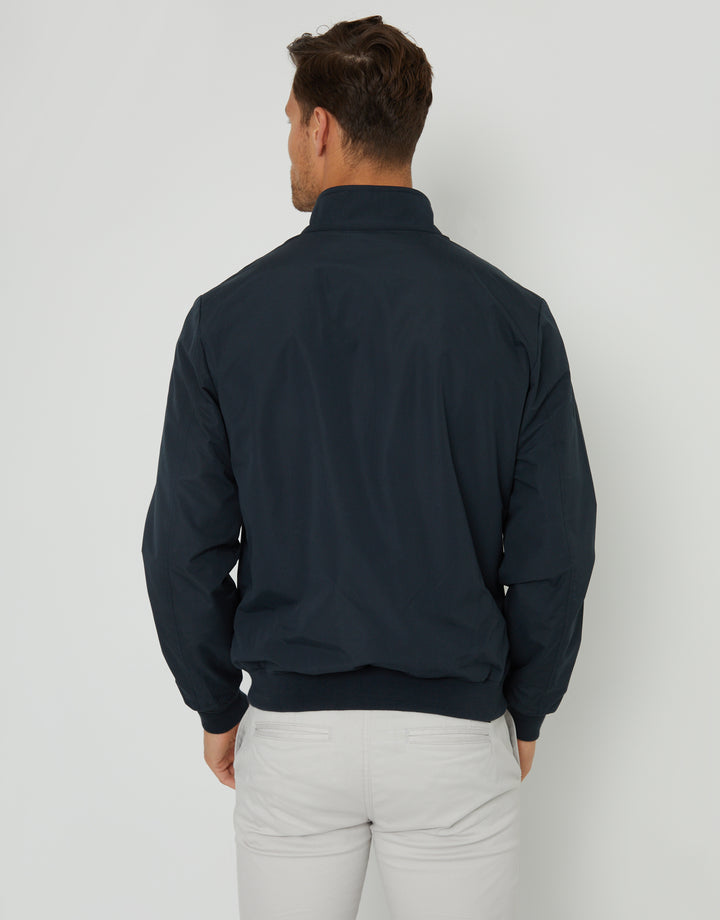 Navy Showerproof Harrington Jacket