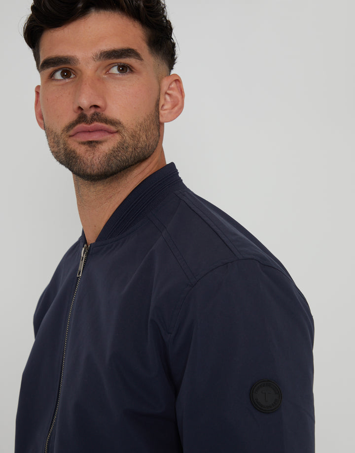 Navy Showerproof Classic Bomber Jacket