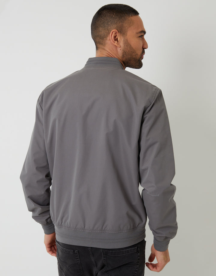 Slate Grey Showerproof Classic Bomber Jacket