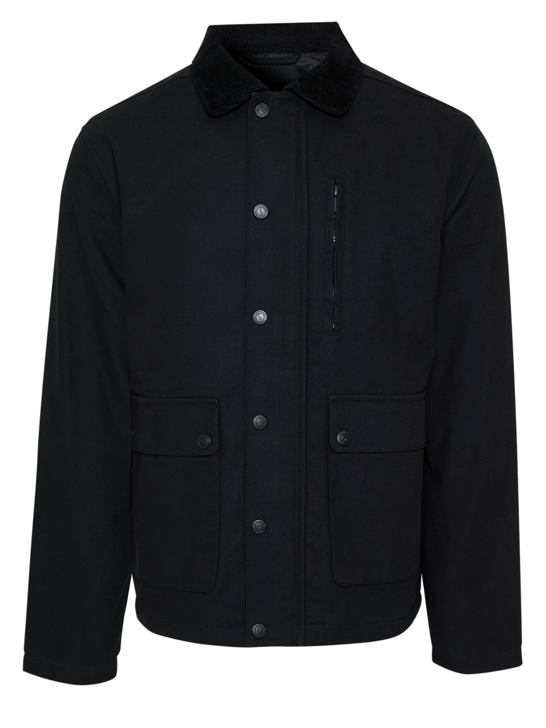 Black Collared Lightweight Jacket