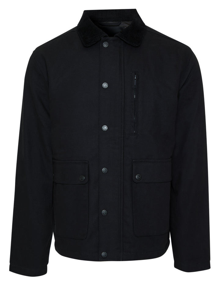Black Collared Lightweight Jacket