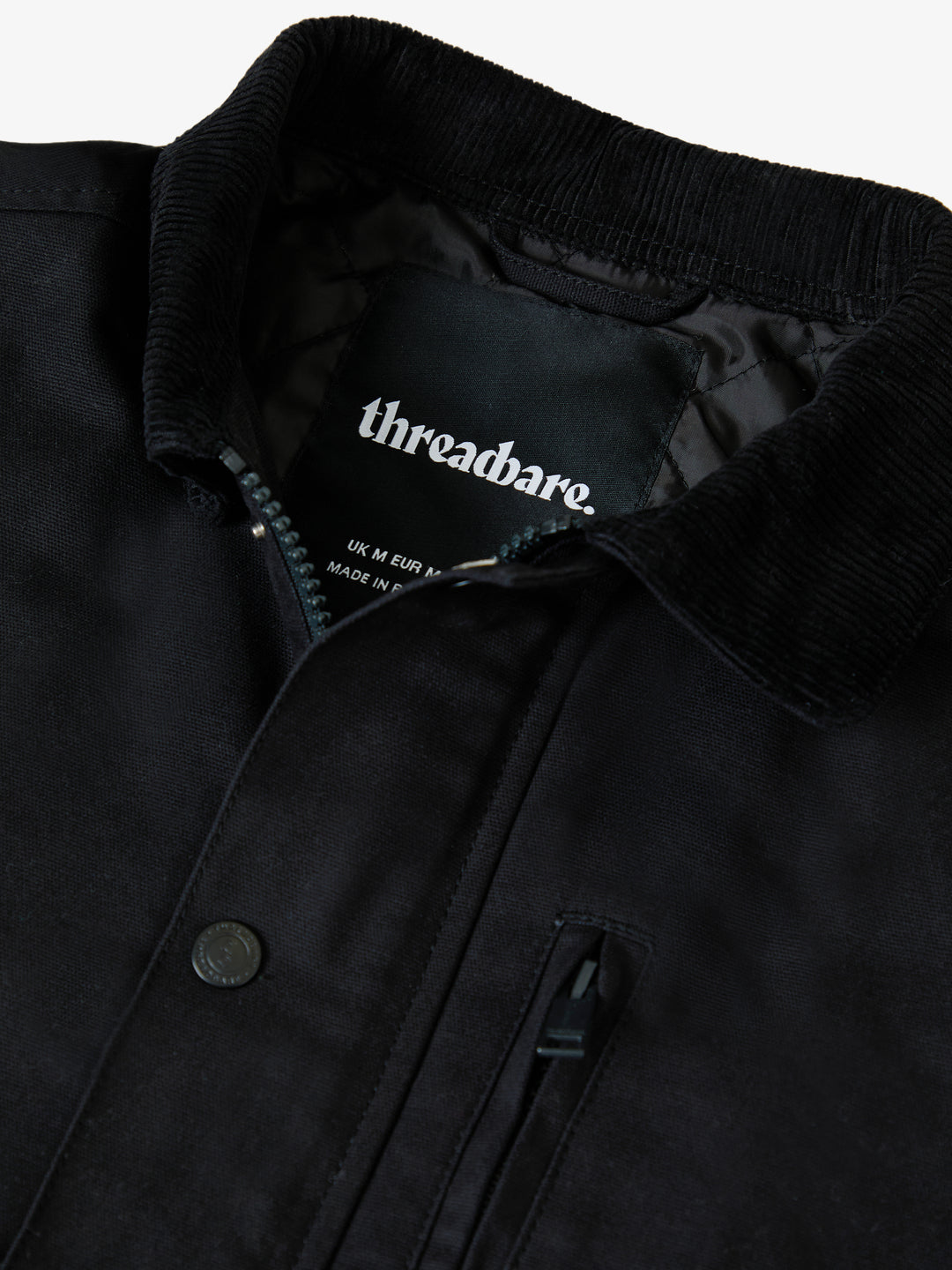 Black Collared Lightweight Jacket