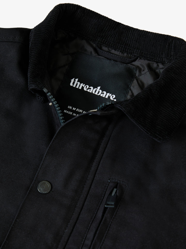 Black Collared Lightweight Jacket