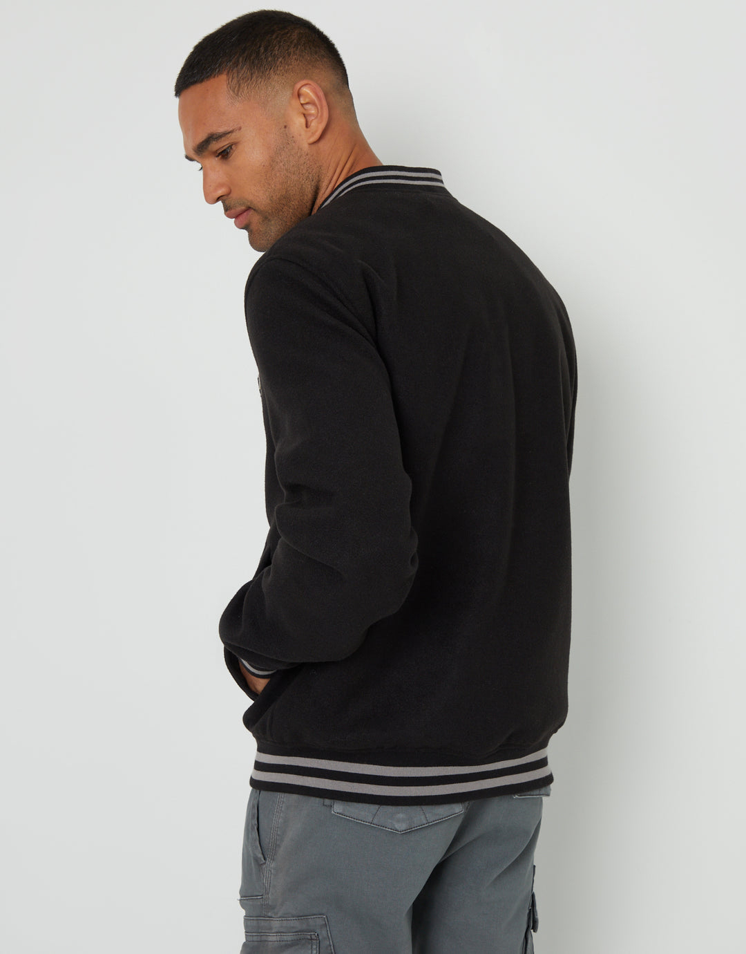 Black NY Varsity Bomber Jacket