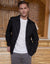 Black Collared Lightweight Zip-Through Jacket