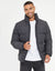 Funnel Neck Puffer Jacket in Slate Grey