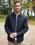 Black Collared Quilted Jacket