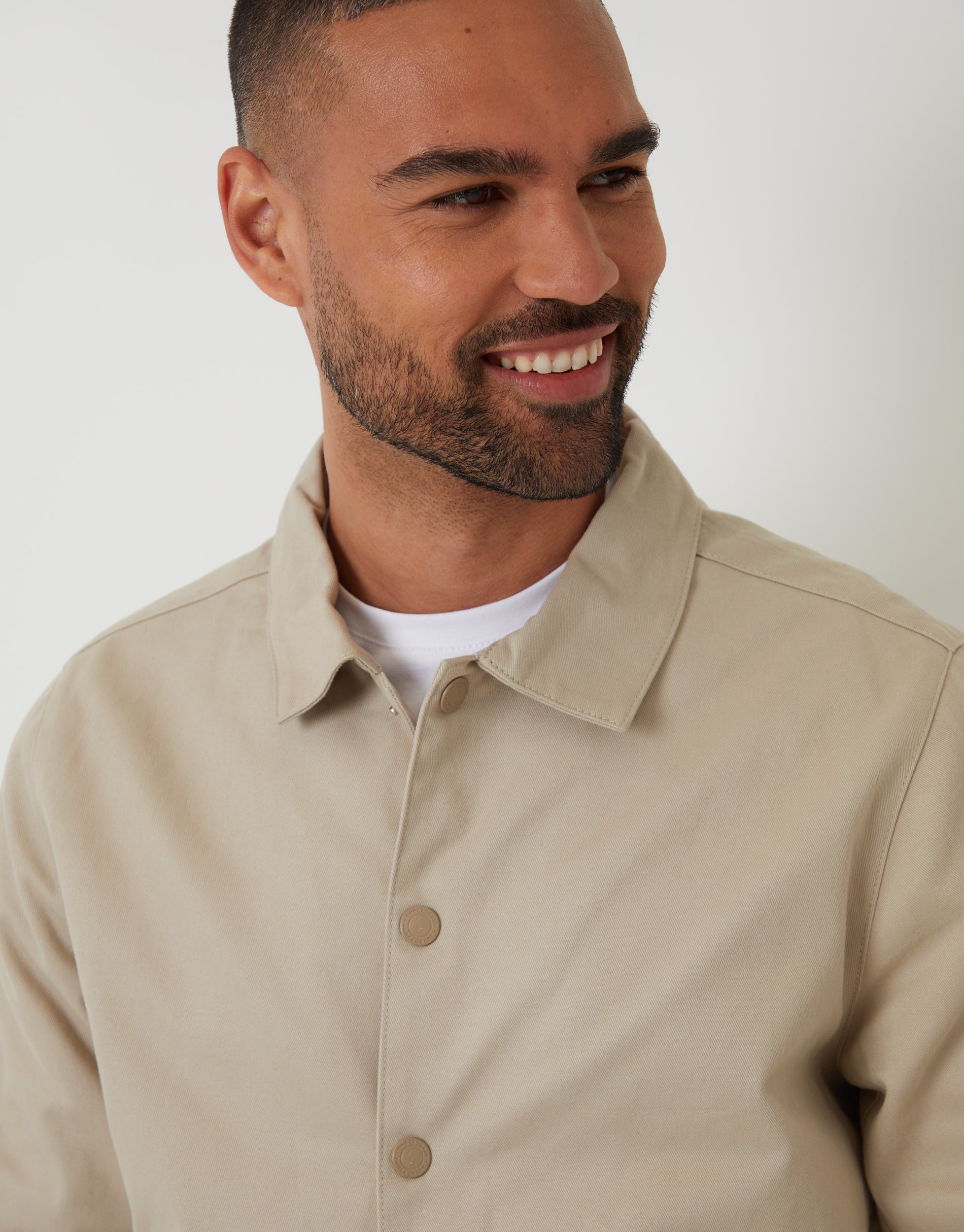 ジャケット・アウター stone  twill shirt jacket ジャケット・アウター stone twill shirt jacket STONE ISLAND