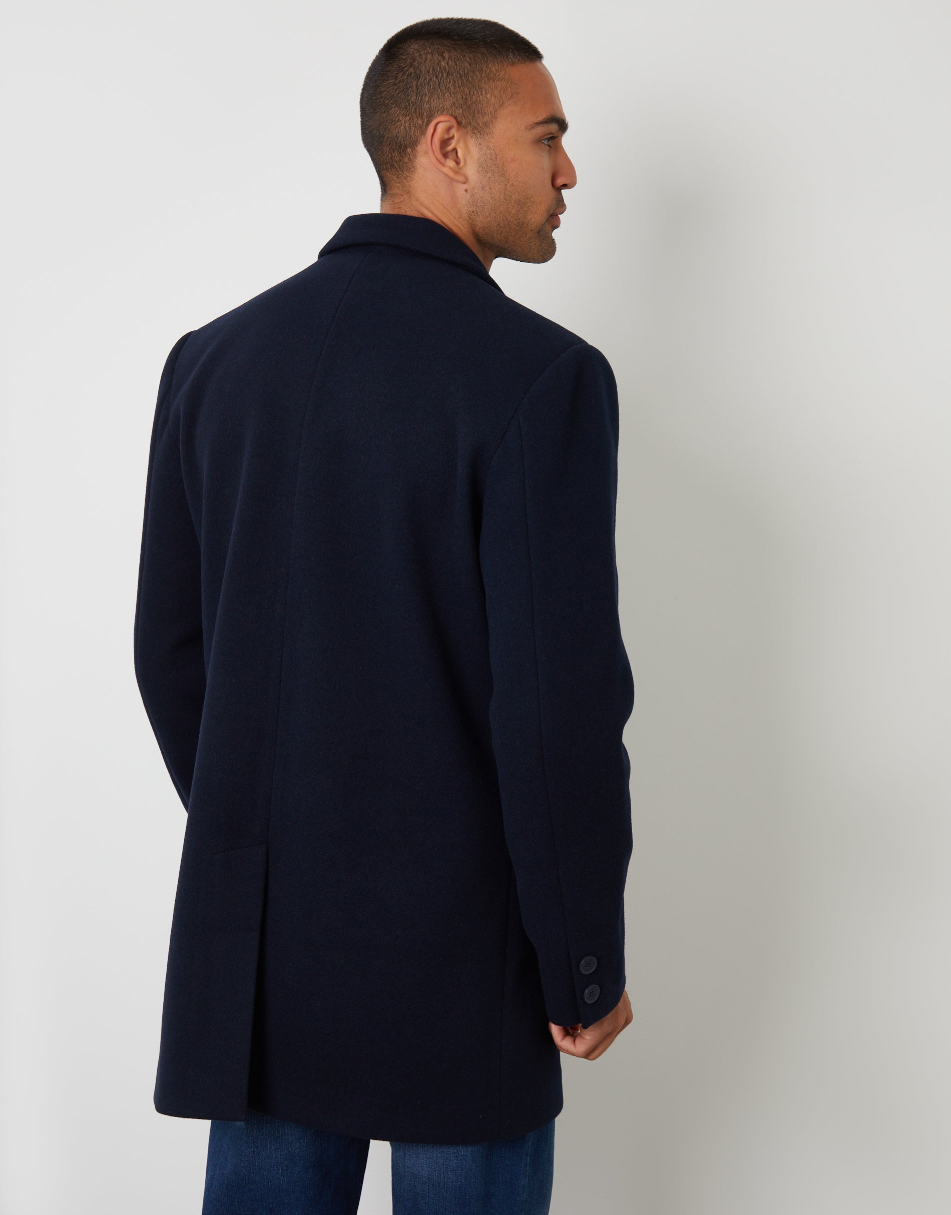 [Ⓜ︎asako様]OVERCOAT Melton Notch Coat NAVY Ⓜ︎asako様]OVERCOAT Melton Notch Coat NAVY 【公式通販】