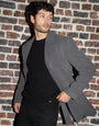 Charcoal Grey Faux Wool Overcoat