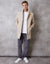 Cream Faux Wool Overcoat