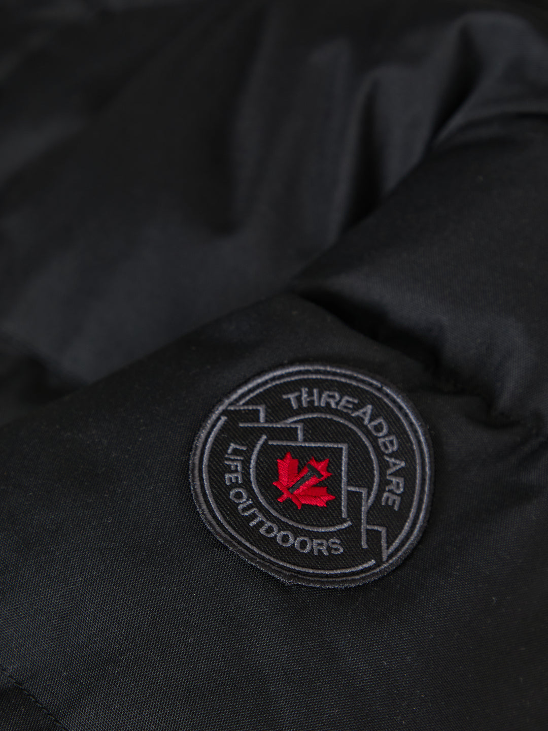 Black Longline Puffer Coat