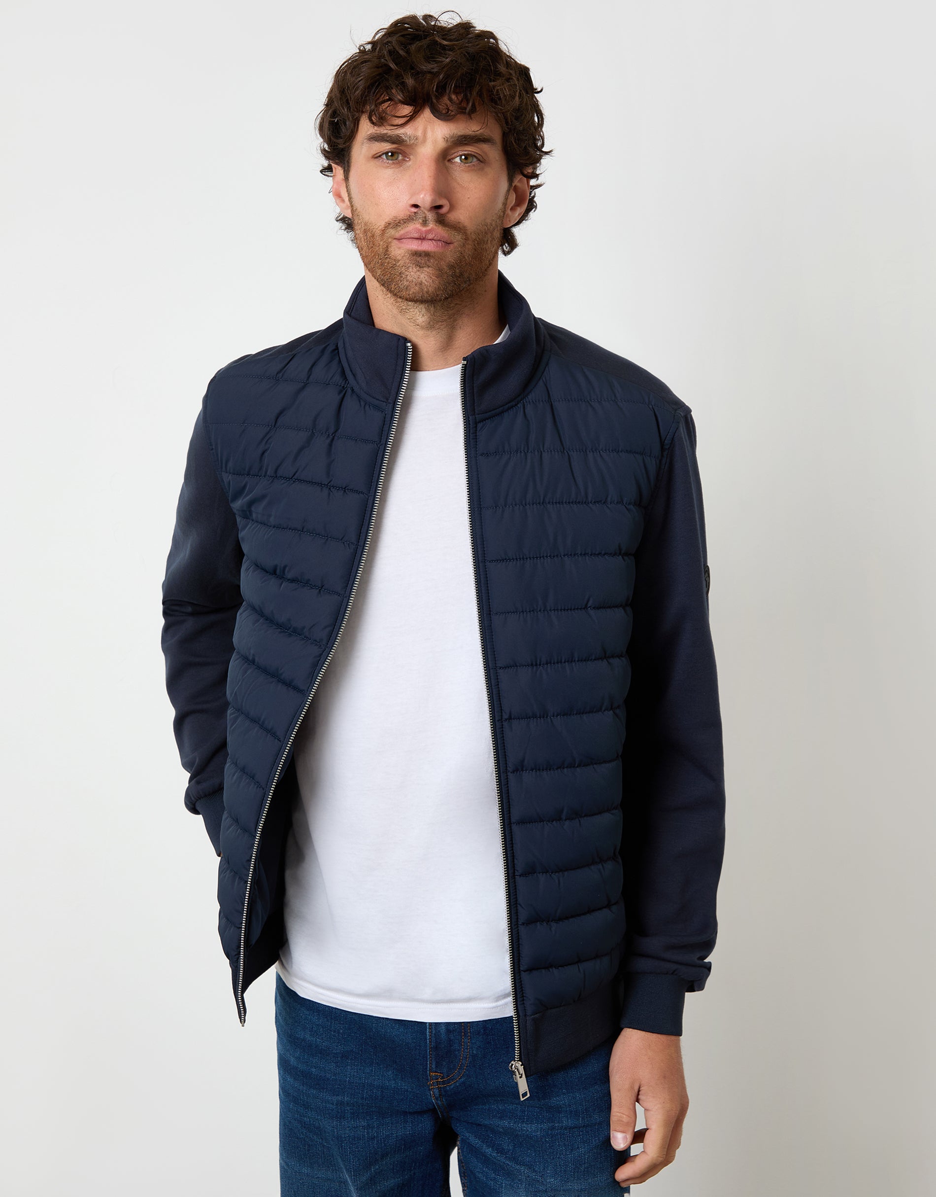 メンズウェア BRIEFING HYBRID PADDED JACKET NAVY Zegna Padded Hybrid Jacket Navy at CareOfCarl.com