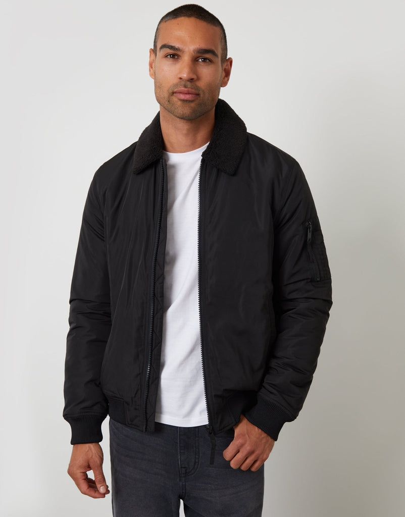 Borg Lined Collared Jacket