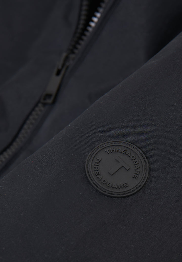 Black Padded Bomber Jacket