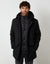 Black Mock Inner Longline Utility Coat