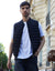 Black Quilted Hybrid Gilet