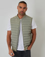 Sage Green Quilted Hybrid Gilet