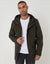 Showerproof Hooded Coat in Khaki Green