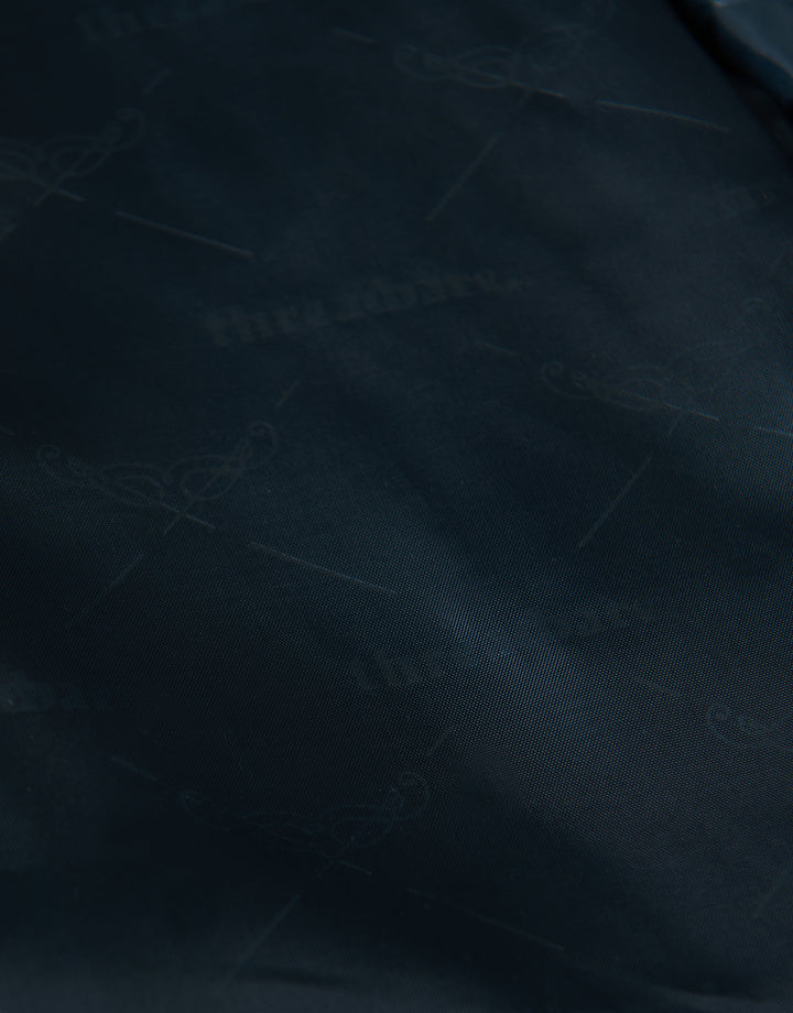 Navy Showerproof Zip Up Harrington Jacket