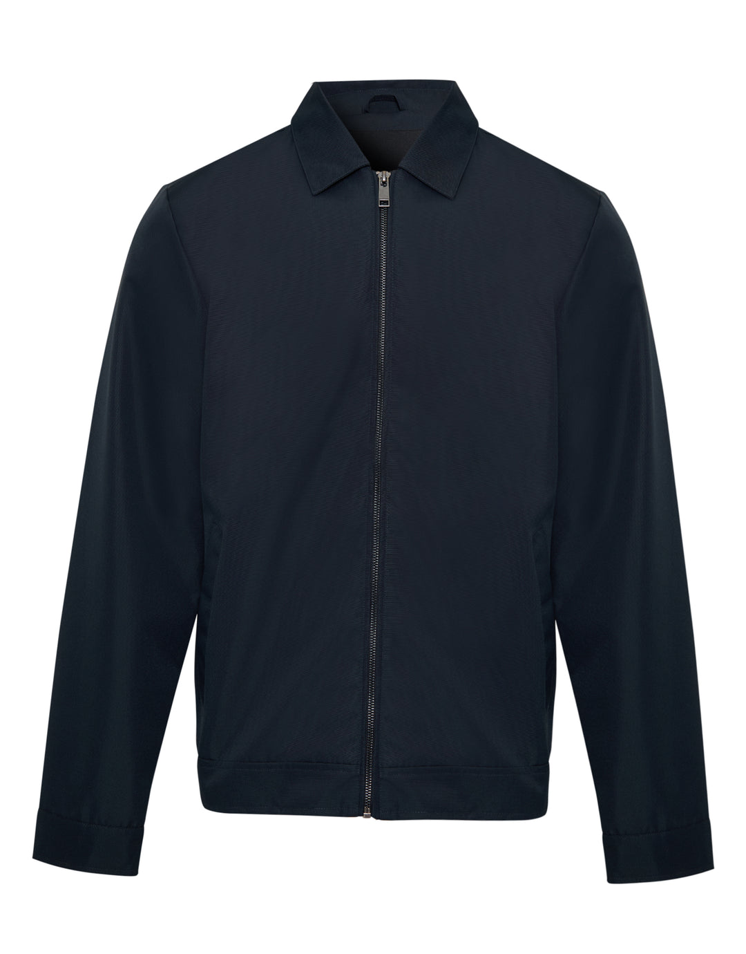Showerproof Lightweight Collared Zip Through Jacket in Navy