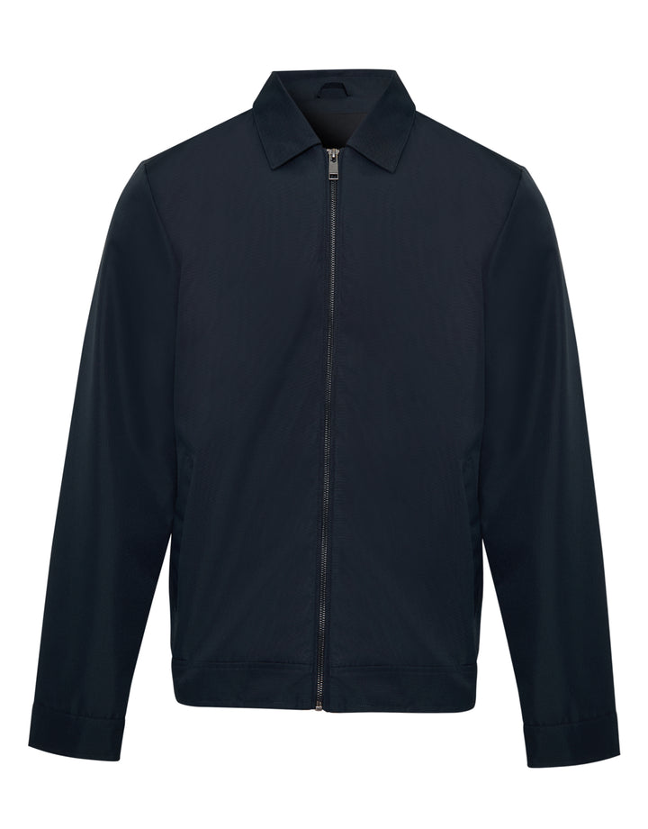 Showerproof Lightweight Collared Zip Through Jacket in Navy