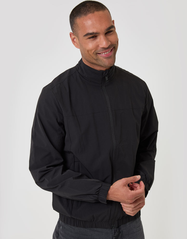 Threadbare Showerproof Ripstop Harrington Jacket - front view