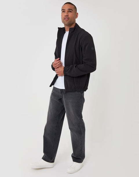 Threadbare Showerproof Ripstop Harrington Jacket - full body