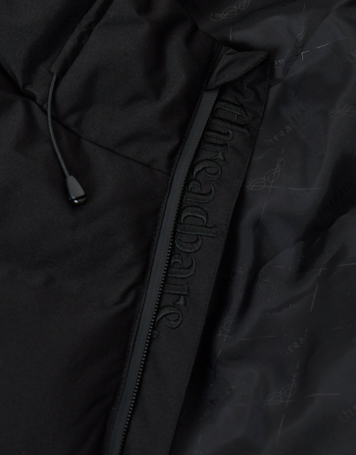 Showerproof Hooded Puffer Coat in Black