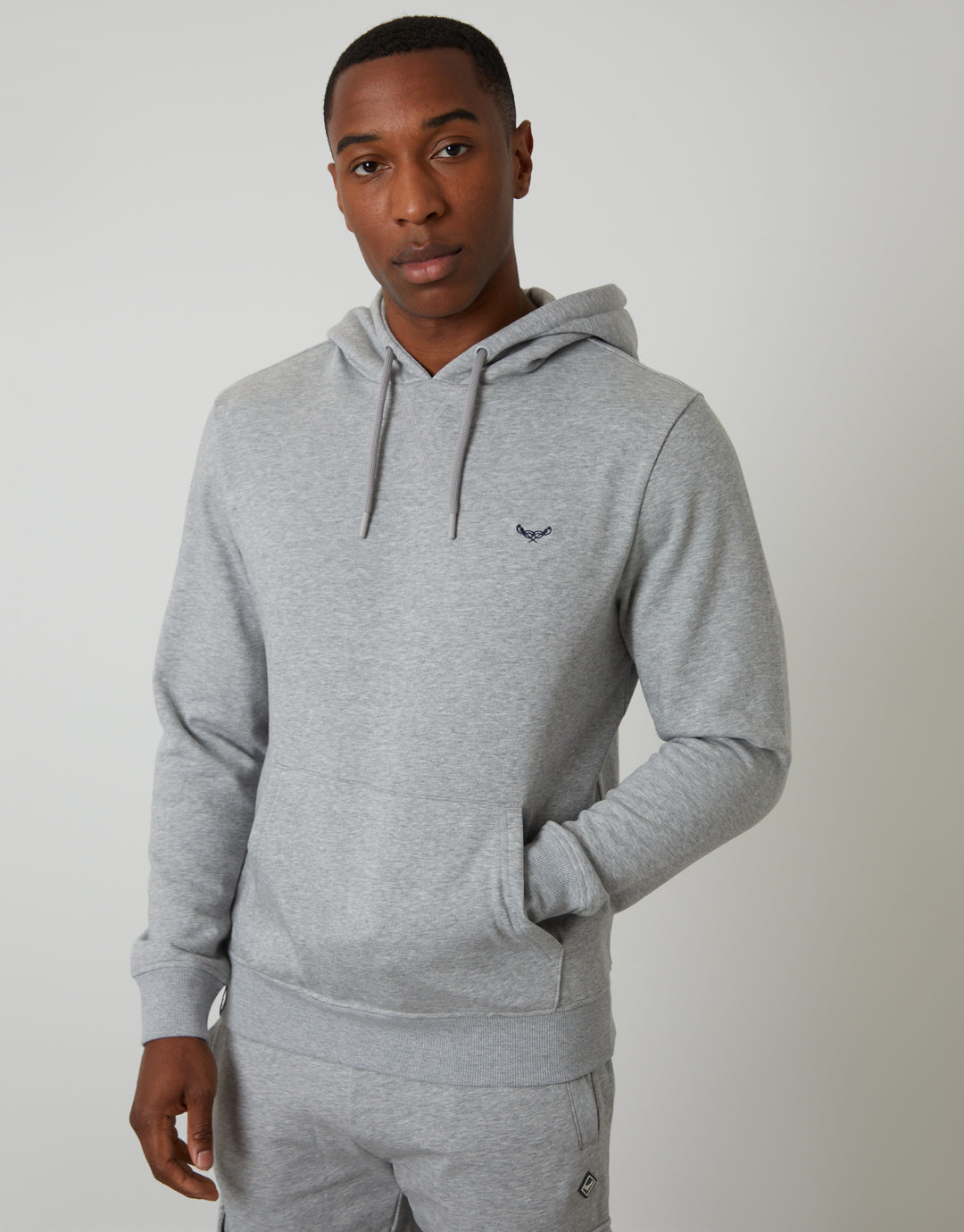 Grey Marl Overhead Hoodie