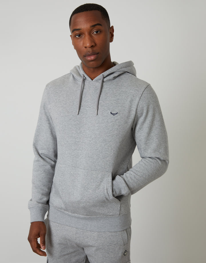 Grey Marl Overhead Hoodie