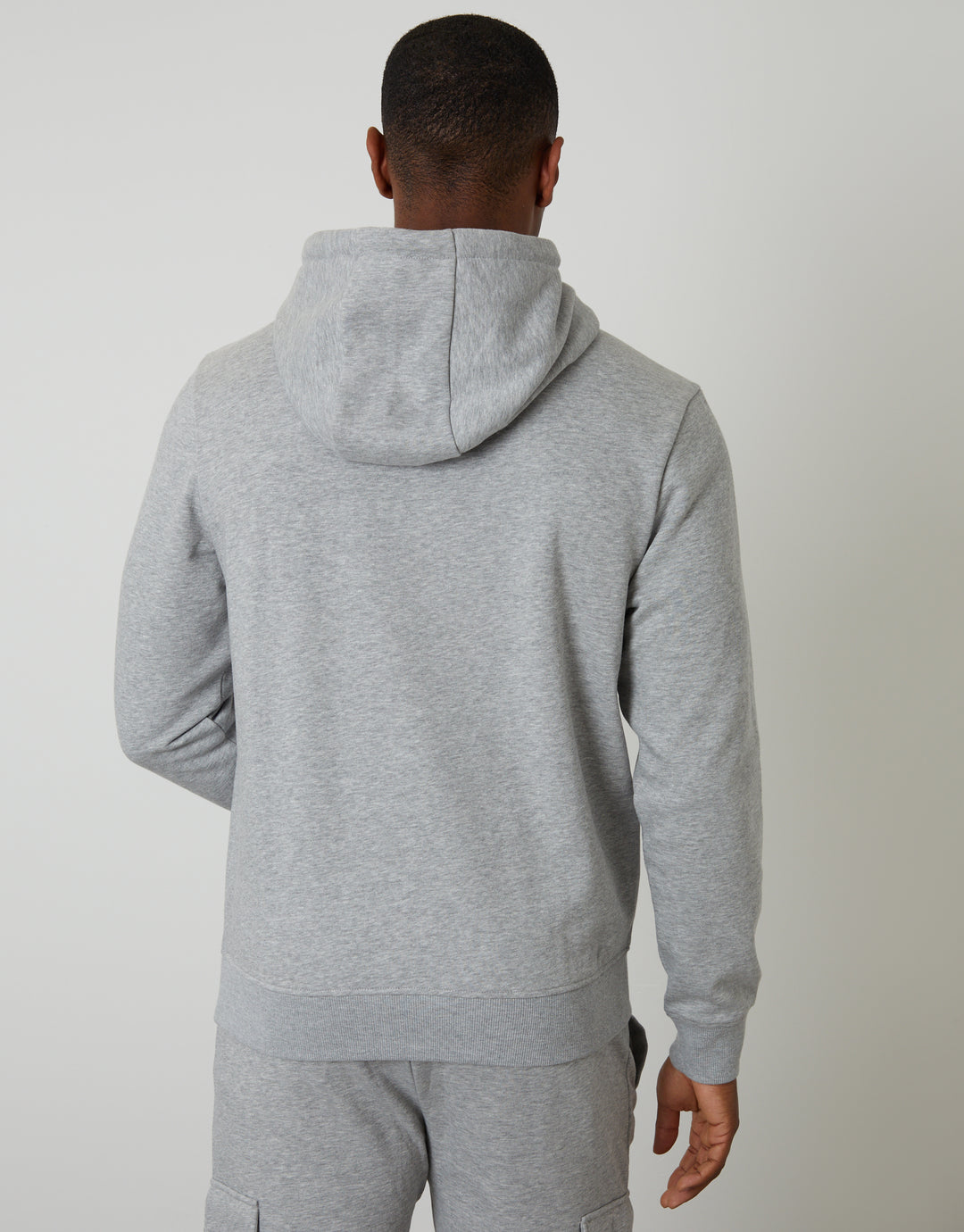 Grey Marl Overhead Hoodie