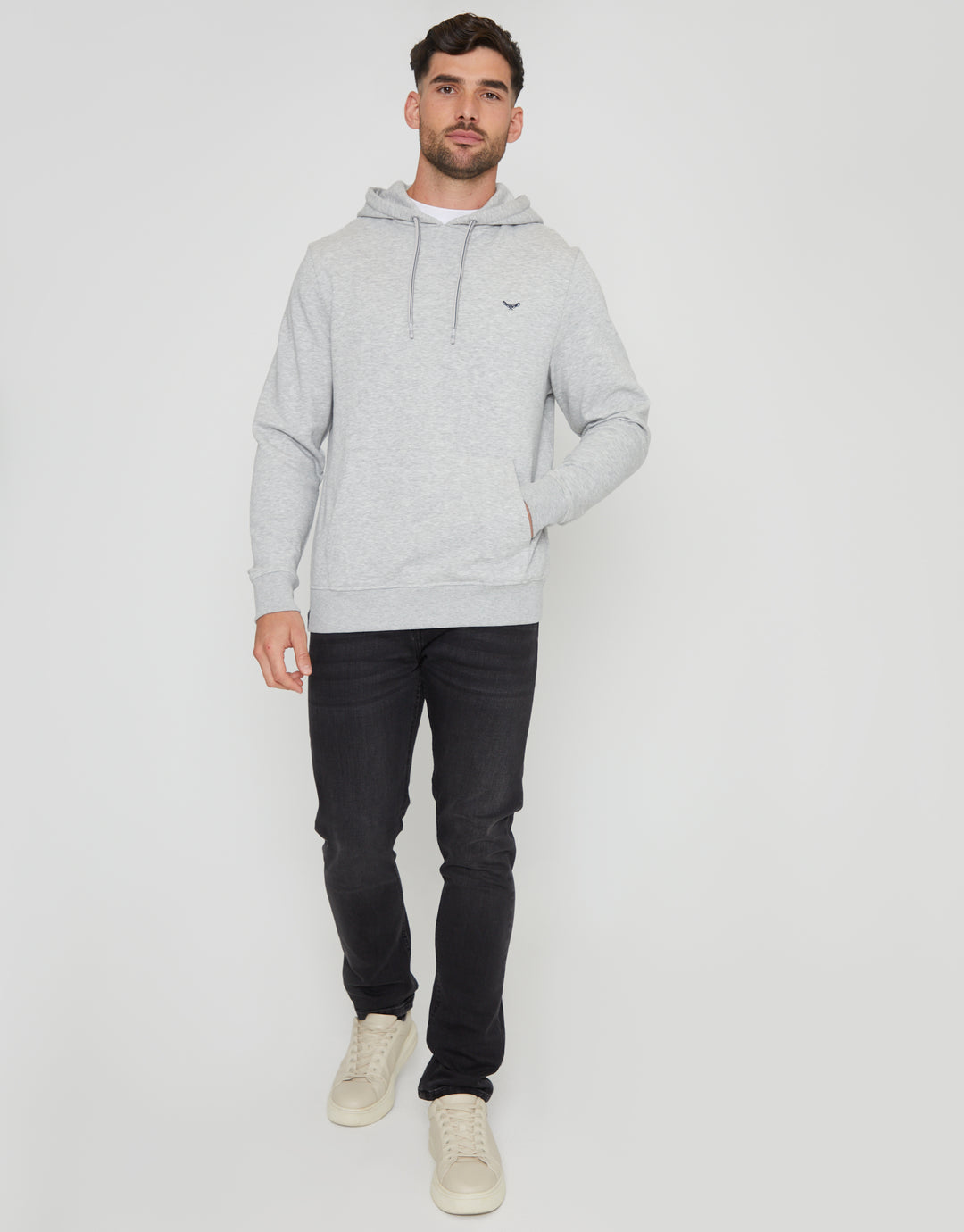 Grey Marl Overhead Hoodie