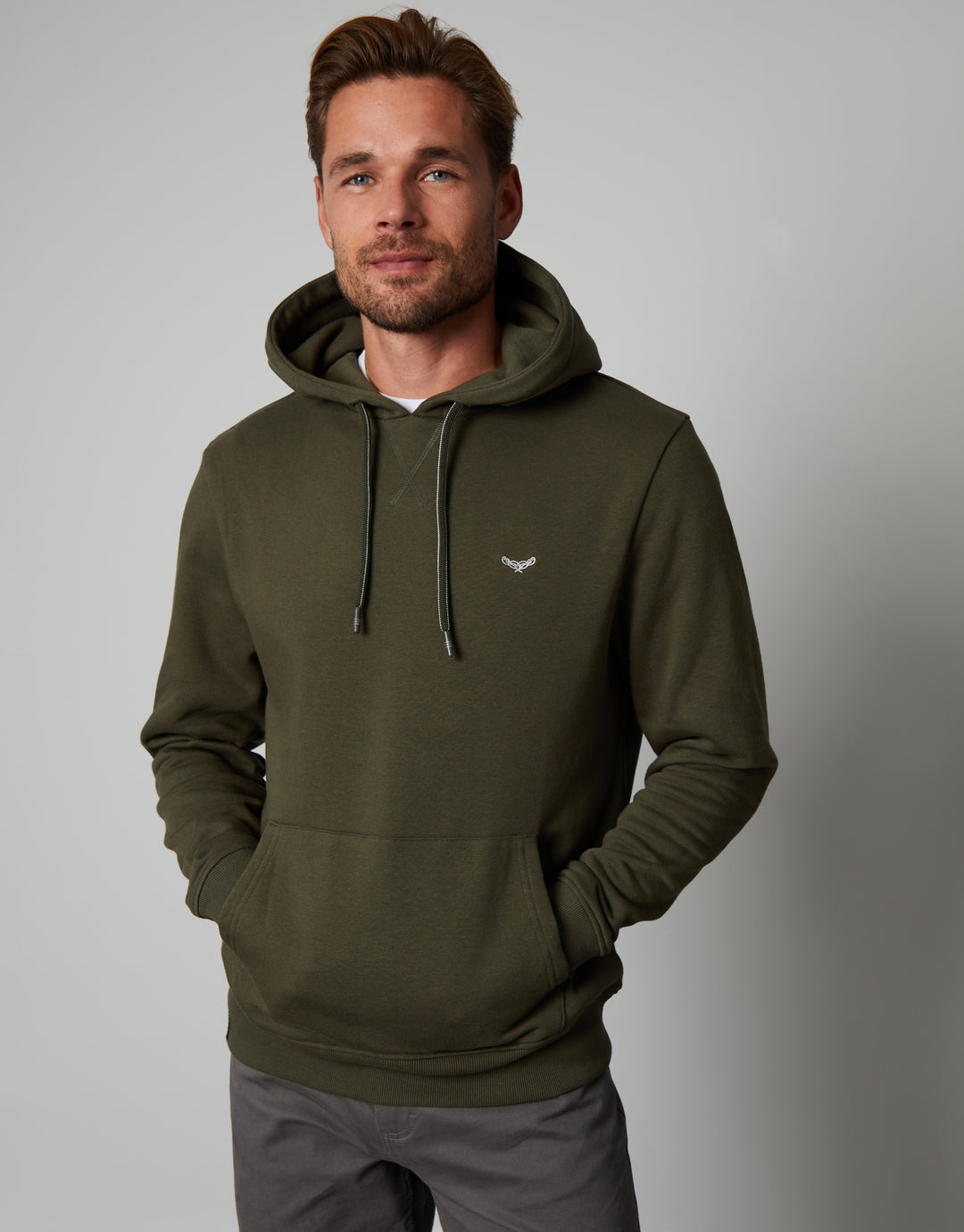Khaki Green Overhead Hoodie