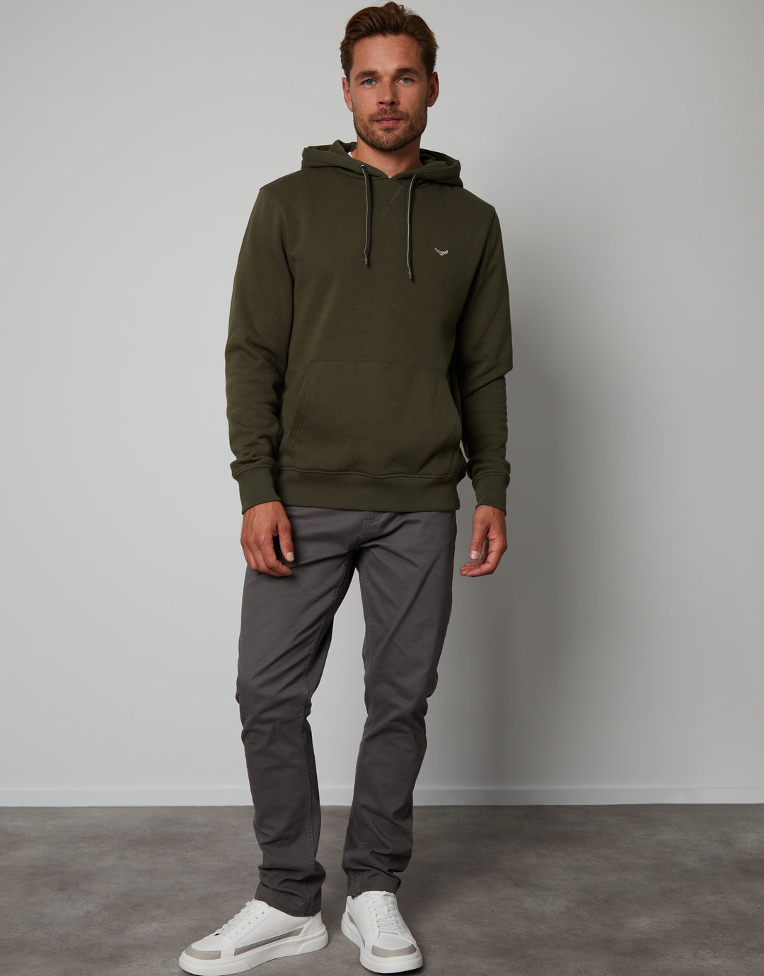 Khaki Green Overhead Hoodie
