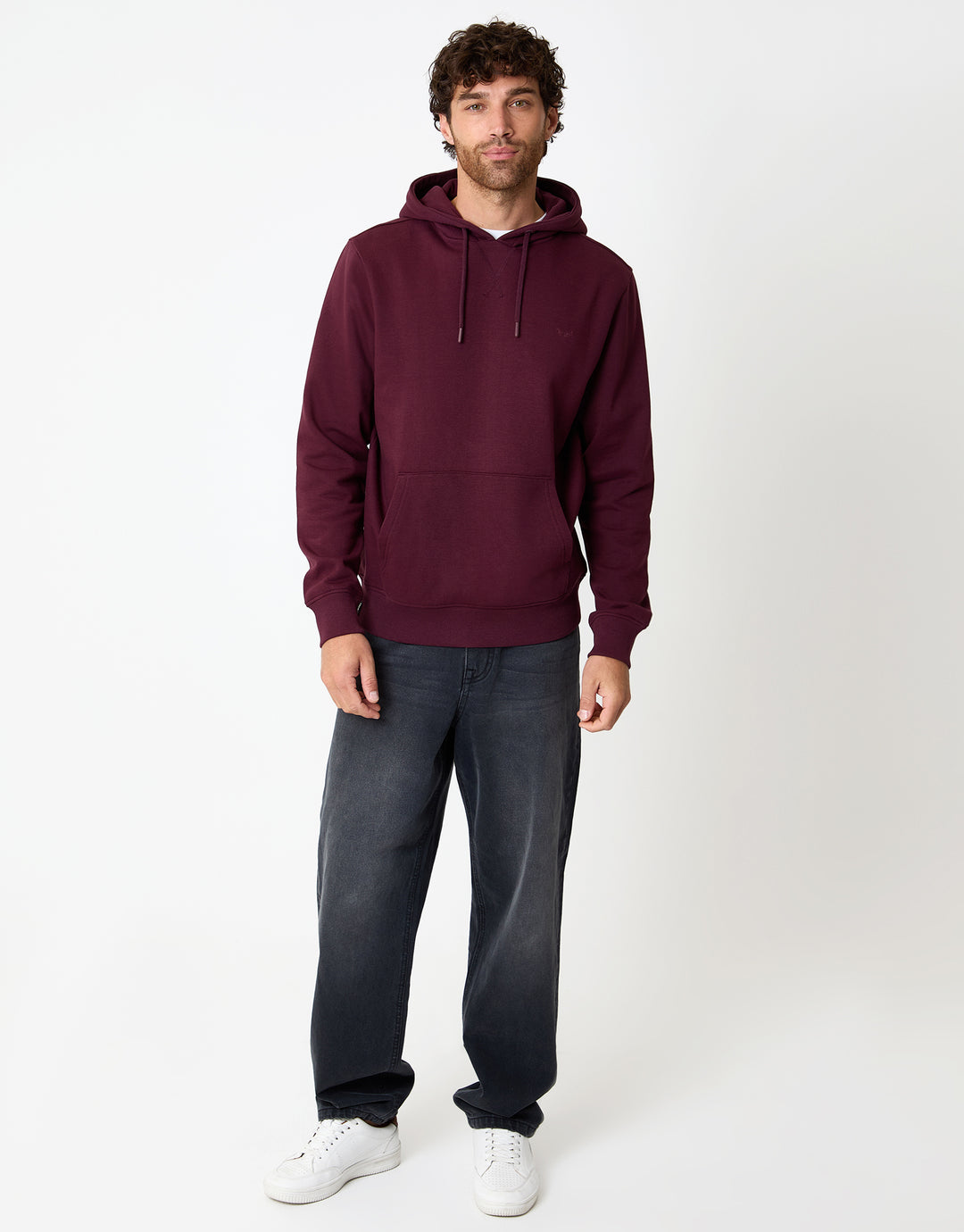 Burgundy Overhead Hoodie