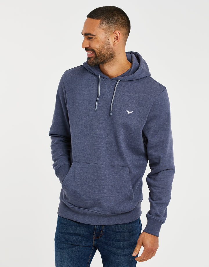 Denim Marl Blue Overhead Hoodie