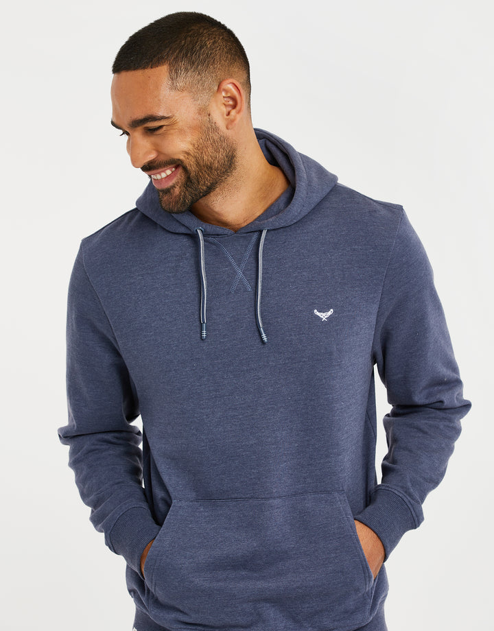 Denim Marl Blue Overhead Hoodie