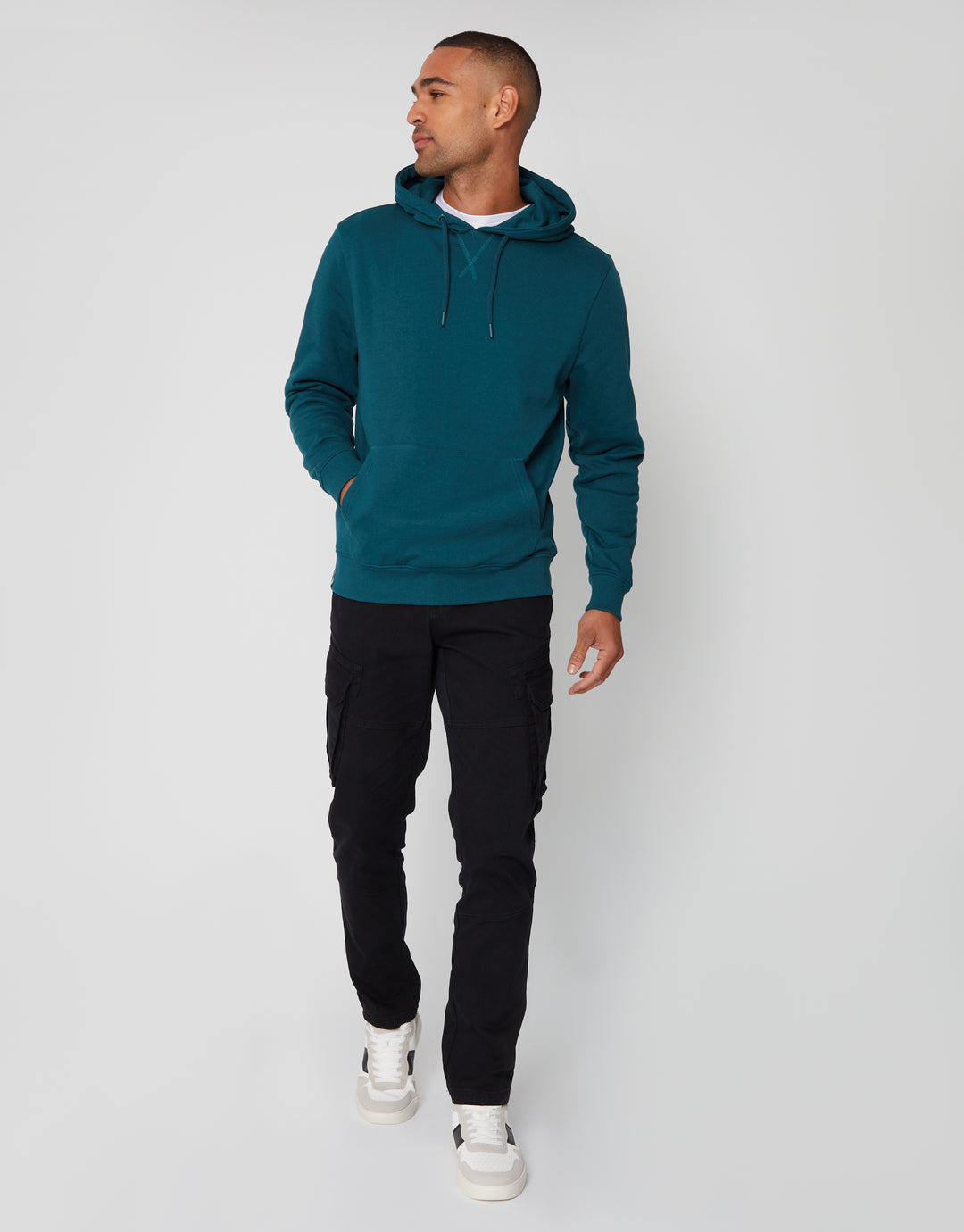 Teal Green Overhead Hoodie