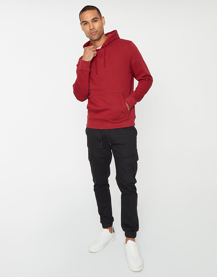 Cranberry Red Overhead Hoodie