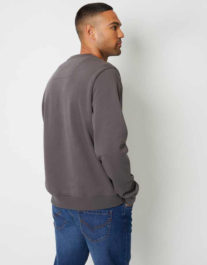 Slate Grey Crew Neck Sweatshirt