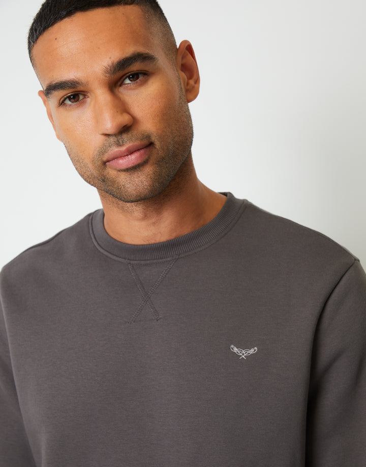 Slate Grey Crew Neck Sweatshirt